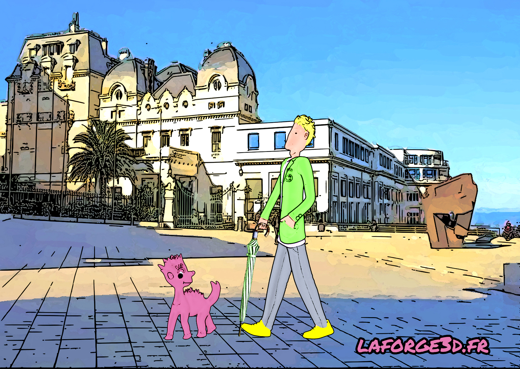 carte postale biarritz