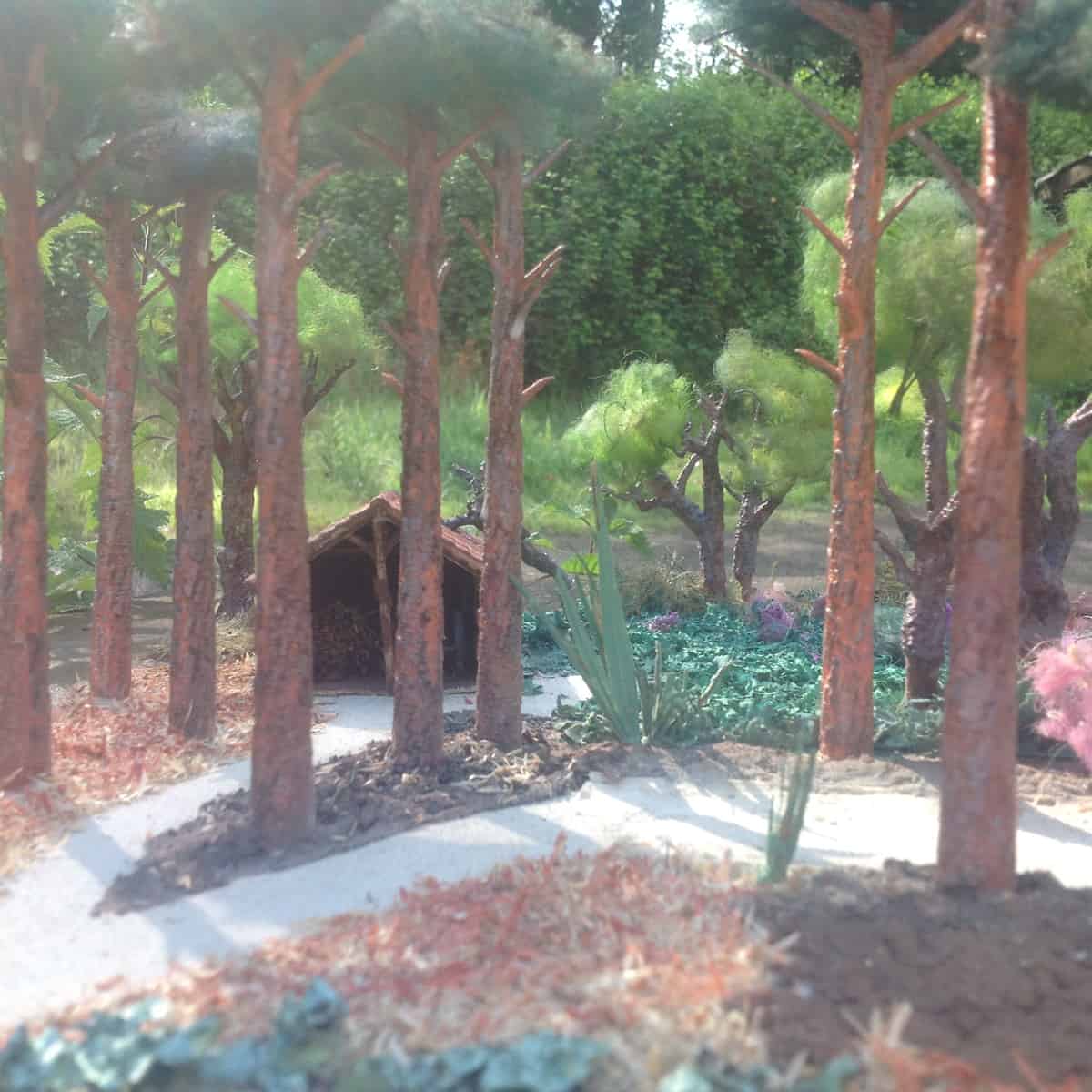 Essai de forêt landaise styliser