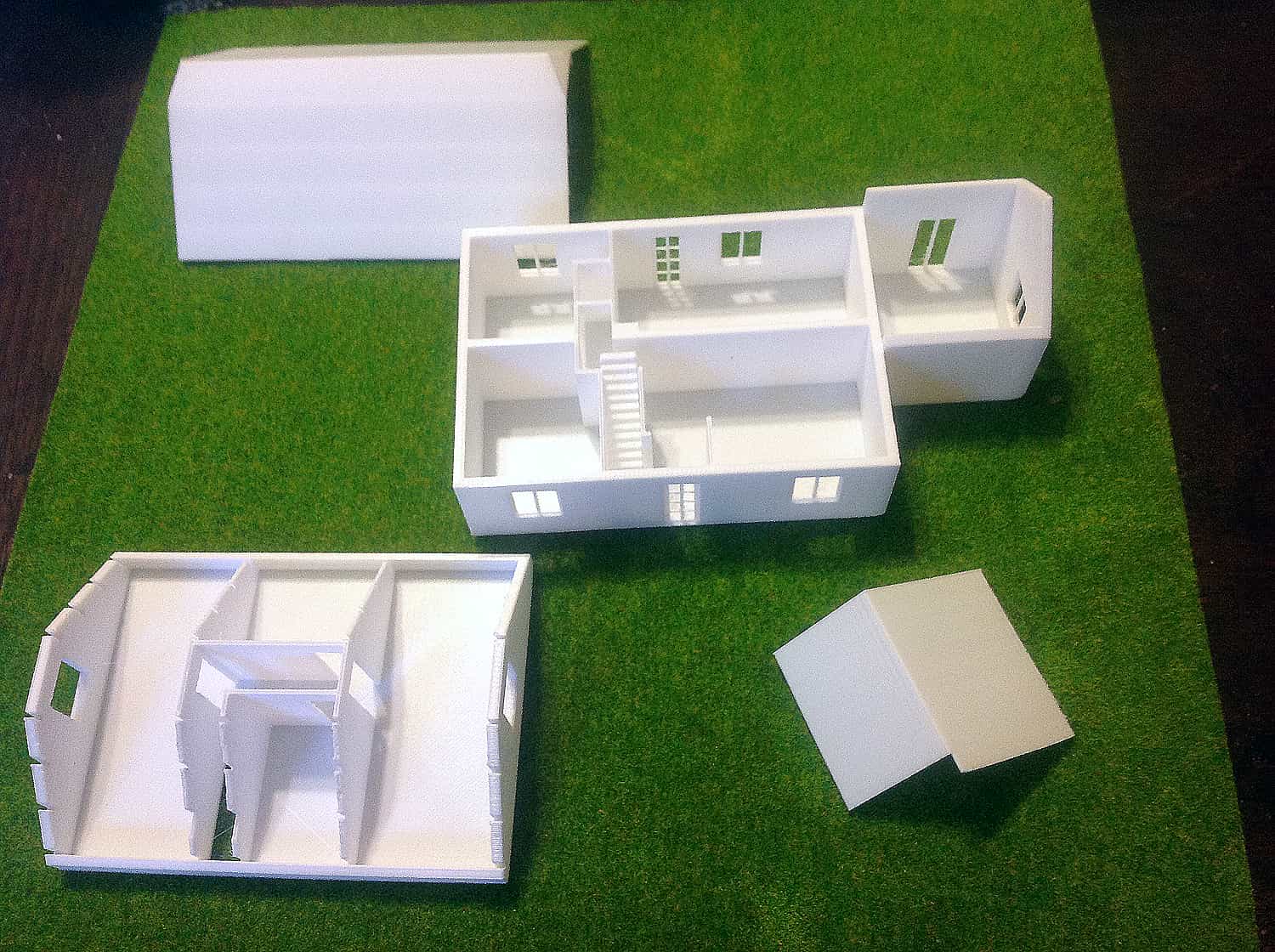 Maquette d'une maison de type savoyarde