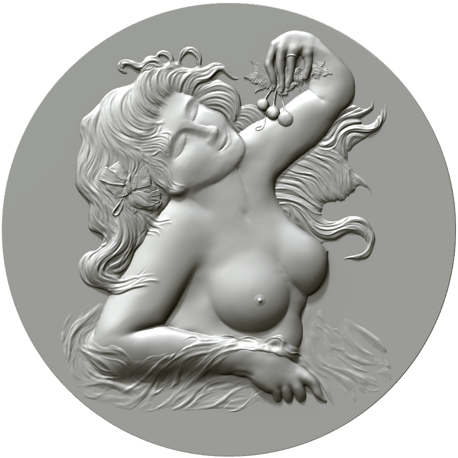 Médaille rendu sans texture